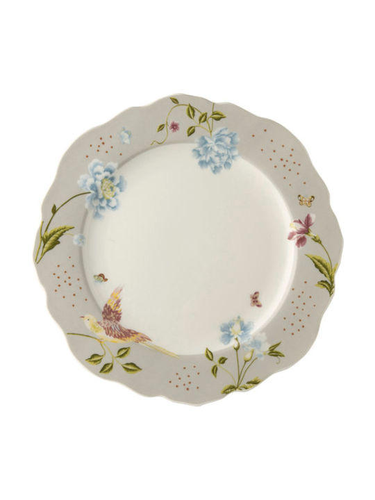 Laura Ashley Irregular Πιάτο Ρηχό από Πορσελάνη Cobblestone με Διάμετρο 24.5cm 4τμχ