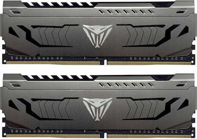 Patriot Viper Steel 32GB DDR4 RAM with 2 Modules (2x16GB) and 3200 Speed for Desktop