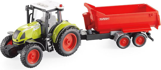 Speedzone Tractor With Tipper Trailer, L&S Friction Τρακτέρ 1:16 Αγροτικό για 4+ Ετών