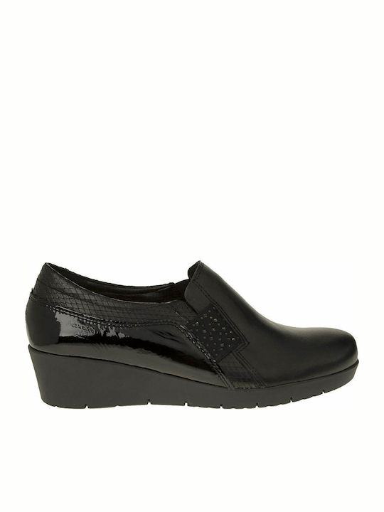 Boxer Anatomic Women's Leather Slip-Ons Black 17-011