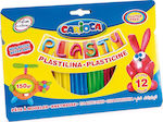 Carioca Πλαστελίνες σε Κουτί Plasty για 3+ Ετών, 12τμχ