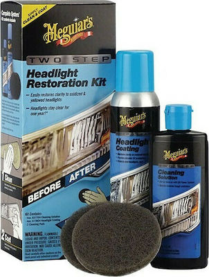 Meguiar's Salbe Reinigung für Scheinwerfer Two Step Headlight Restore 113gr G2970