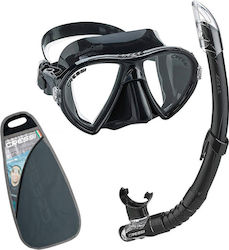 CressiSub Μάσκα Θαλάσσης Silicone with Snorkel Ocean Vip Black WDM1000125