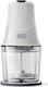 Black & Decker BXCH260E Mini Tocător Multi 260W cu Recipient 500ml Alb