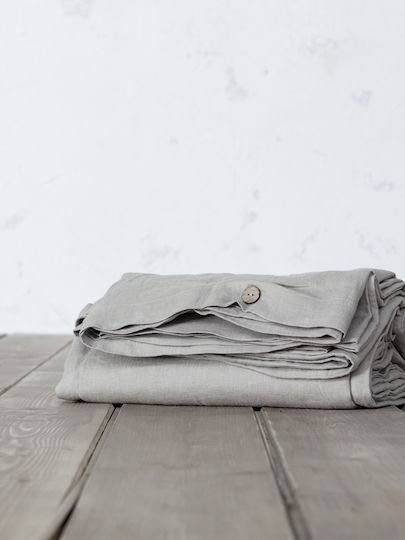 Nima Bettbezug Übergröße 220x240 Linen Light Gray