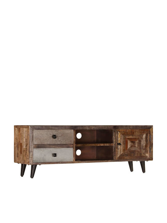 TV Stand from Solid Wood Mango L118xW30xH40cm