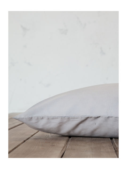 Nima Unicolors Σεντόνι King Size 270x280εκ. Gray