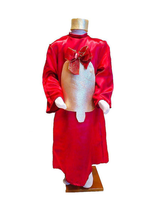 Kids Christmas Costume Καμπάνα Bell Red