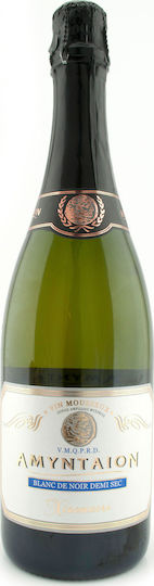 E.A.S. Amyntaiou Wein Blanc de Noirs Sec Xinomavro Weiß Trocken Amyntaio Schaumwein Trockener Weißwein 750ml