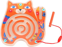 Tooky Toys Labirint Cat Maze din Lemn pentru 18++ Luni