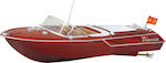 Jamara Venezia Boat Wooden Look 40Mhz Telecomandat Barcă rapidă