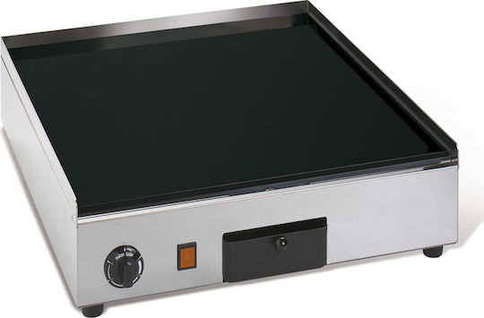 Milan Toast 17080 Commercial Flat Top Electric Griddle with Flat Plate 3kW 52x58x16cm