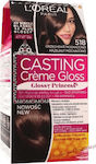 L'Oreal Paris Casting Creme Gloss Set Hair Dye no Ammonia 518 Hazelnut Mochaccino 48ml