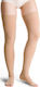 Varisan Top Silicone Thigh with Open Toes Class 1 18-21 mmHg Corto Long Socks Thigh High Graduated Compression with Silicone & Open Toes 18-21 mmHg Beige