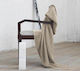Nima Ribbon Piqué Decke Couch 130x170cm Linen
