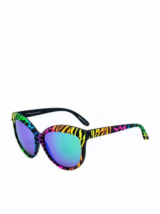 Italia Independent Women's Sunglasses with Multicolour Plastic Frame 0092.ZEF.149