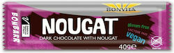 Bonvita Nougat Bar Μπάρα Ενέργειας με Μαύρη Σοκολάτα 40gr