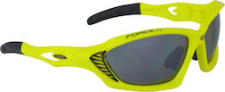 Force Cycling Glasses Max with Yellow Frame & Dark Lenses