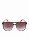 Italia Independent Men's Sunglasses with Brown Metal Frame 0501.092.000