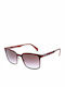 Italia Independent Men's Sunglasses with Burgundy Metal Frame and Brown Gradient Lens 0500.092.000