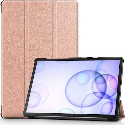 Slim Smart Flip Cover Δερματίνης Ροζ Χρυσό (Galaxy Tab S6 10.5)