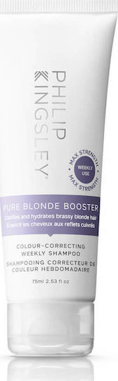 Philip Kingsley Pure Blonde Booster Sampon de Păr Hidratare și Păstrarea Culorii pentru Vopsit Păr 75ml