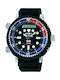 Seiko Prospex Analog/Digital Watch Chronograph Solar with Black Rubber Strap