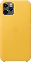Apple Leather Case Leather Back Cover Yellow (iPhone 11 Pro)