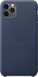 Apple Leather Case Back Cover Δερμάτινο Μπλε (i...