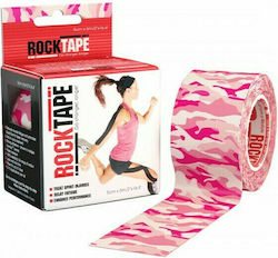 Rocktape Standard Regular Benzila de kinetoterapie 5cm x 5m Camo Pink