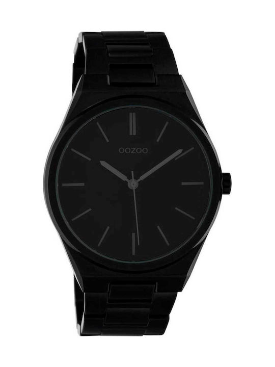 Oozoo Timepieces Watch with Black Metal Bracelet