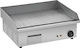 Lappas LP-821B Commercial Flat Top Electric Griddle with Ribbed Plate 3kW 55x46.5x25cm