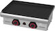 Mainho Gewerbliche Flachgrillplatten LPG 78x43.5x18cm 8.7kW mit glatter & geriffelter Platte ECO-75PV