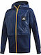 Kinder-Sweatshirt Strickjacke mit Kapuze Marineblau