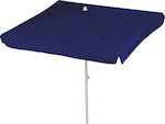 Summer Club Bahamas I Beach Umbrella Diameter 1.6m with UV Protection Dark Blue