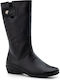 Anatomic Leather Women's Boots with Rubber / Zipper Black