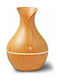 LED Aromatherapie-Diffusor Ultraschall Aroma KJR-036 Braun 130ml