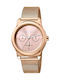 Esprit Uhr Chronograph mit Gold Metallarmband ES1L077M0065