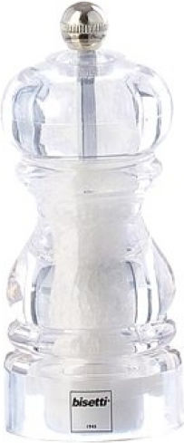 Bisetti Milano Χειροκίνητος Μύλος Αλατιού Πλαστικός 12cm