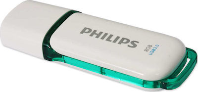 Philips Snow 8GB USB 3.1 Stick Πράσινο