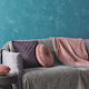 Palamaiki Sicilia Three-Seater Sofa Throw Two Sides Chenille 180x300cm Grey Pink