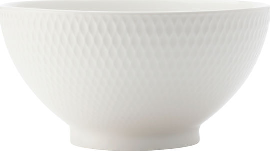 Maxwell & Williams Diamonds Bol de Servire Rotund din Porțelan Alb cu Diametru 10buc