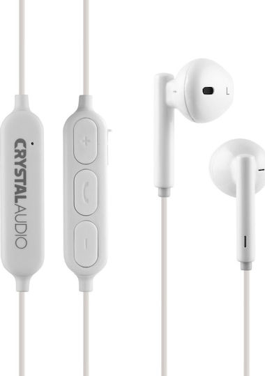 Crystal Audio BIE-02 In-ear Bluetooth Handsfree Ακουστικά Λευκά