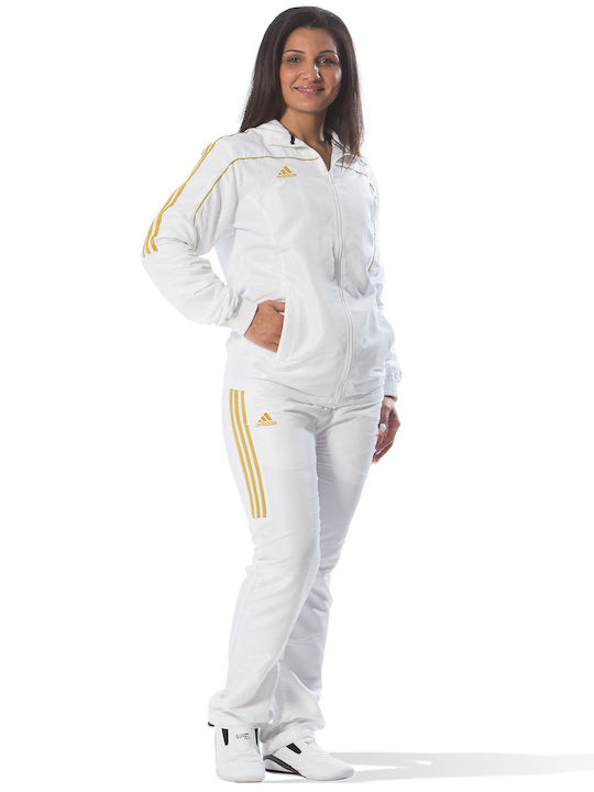 adidas Set de trening Alb