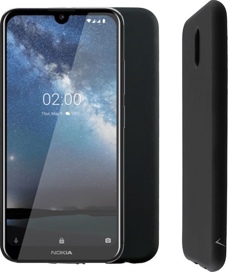 Volte-Tel Silicon Tpu Back Cover Σιλικόνης Μαύρο (Nokia 2.2)