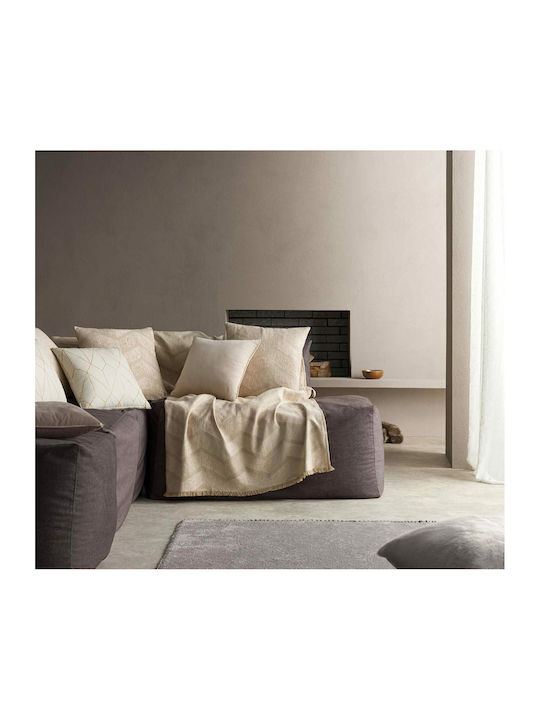 Gofis Home Sofa Throws 2 Seater Linge 180x250cm Beige 06 20-07-886B/06