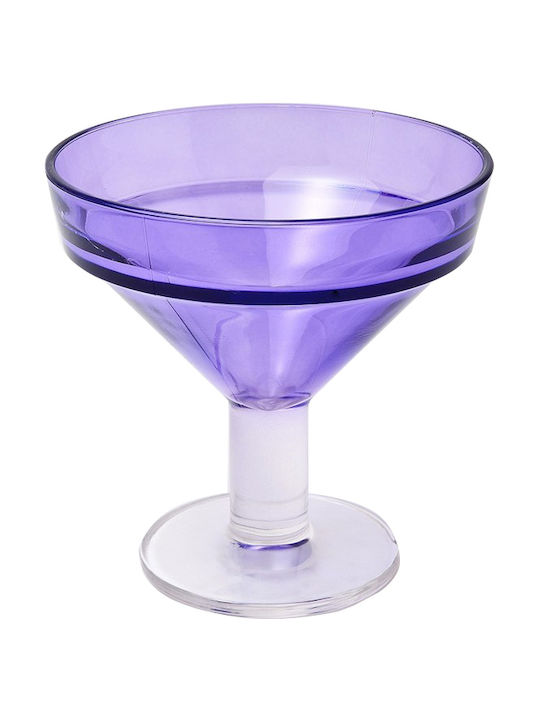Espiel Impilabile Eisschüssel Rund Glas Purple mit Durchmesser 13cm