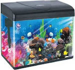 OceanMax Fish Aquarium Capacity 8lt with Filter and 23x16x28cm. Black