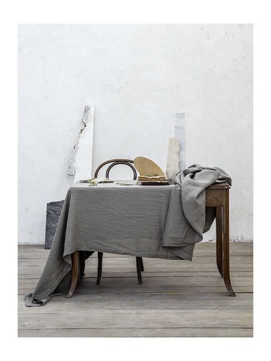 Nima Linho Linen Tablecloth Dark Gray 150x250cm