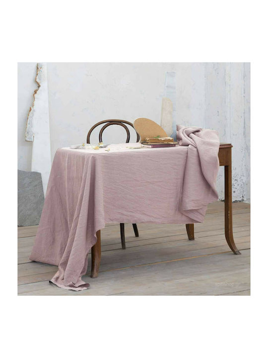 Nima Τραπεζομάντηλο Λινό Linho Dusty Pink 150x220εκ.